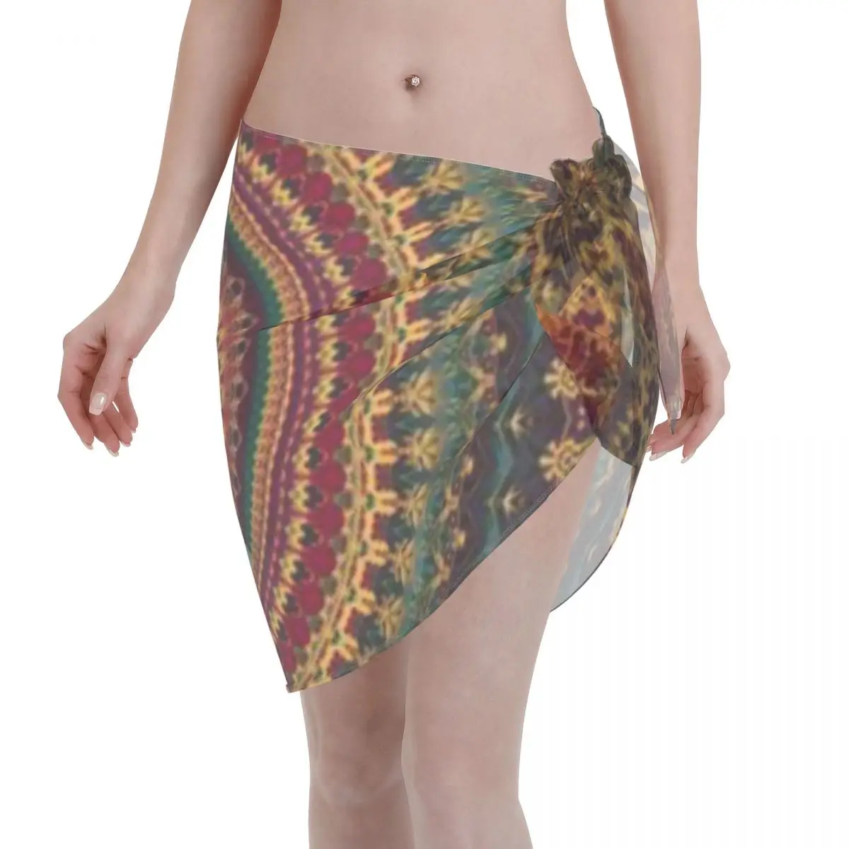 

Promotion Mandala 11 Women's Beach Wrap SkirtPoolside Relaxing Swim Skirt Cover
