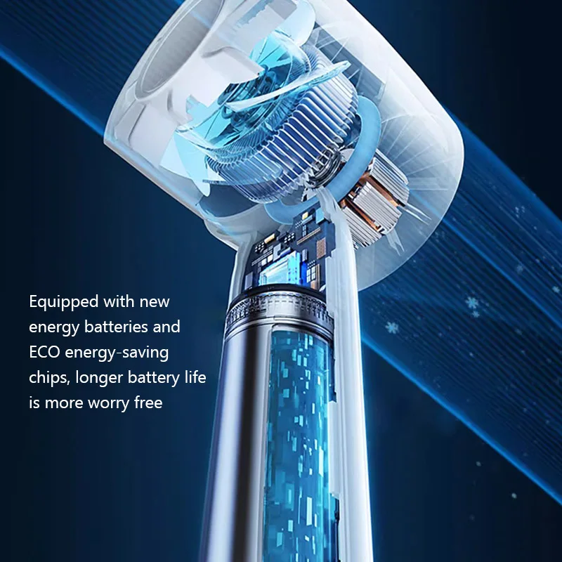 Mini Handheld Fan USB Charging Portable High Wind Speed Bladeless Turbine Handheld Fan Cooling Fan Cool Ambient Light
