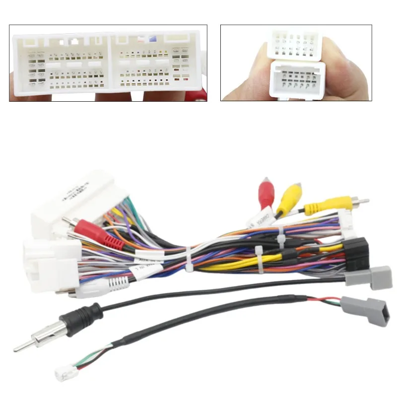 

Адаптер жгута проводов автомобильного радио для Kia KX5 KX7 2016/Hyundai Sonata 9, стерео Android DVD-плеер среднего диапазона, кабель питания