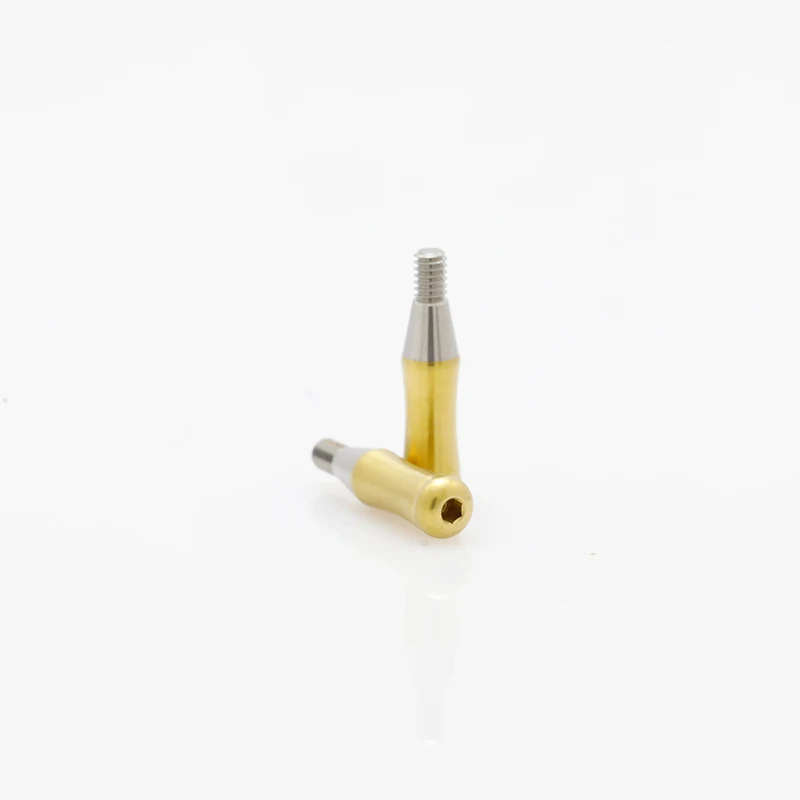 Factory manufactured titanium material locator single abutment accessory compatible with Dentium