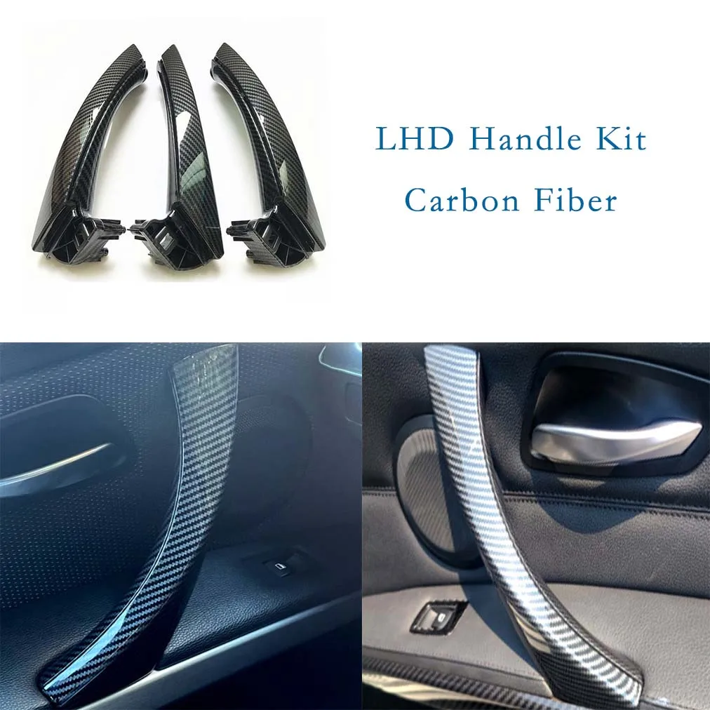 Fit For BMW 3 Series E90/91/92 04-12 Inner Pull Handle with Cover Full Set LHD