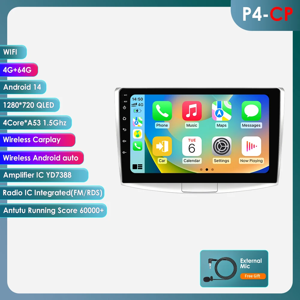 8 + 128Gb Android 13 Autoradio Multimedia Voor Passat B7 B6 Cc 2010-2015 Ai Spraakbesturing Navigatie Gps Carplay Octa Core 7862