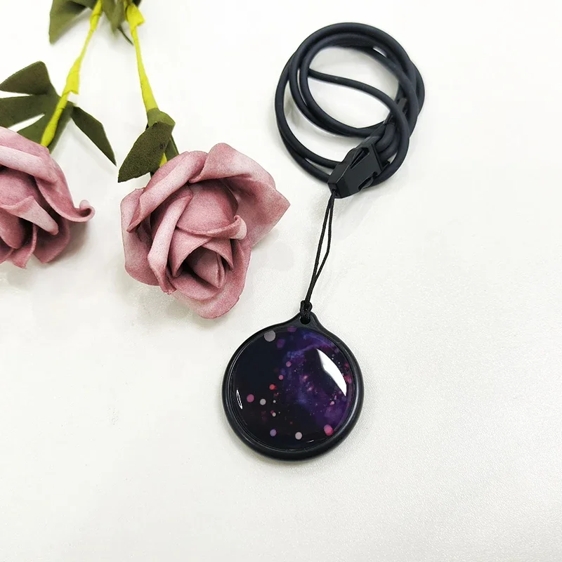 AIBAOTONG-Collier pendentif violet pour rayonnement, carte de mise à niveau pour la nouvelle carte Me, carte d'énergie Terahertz