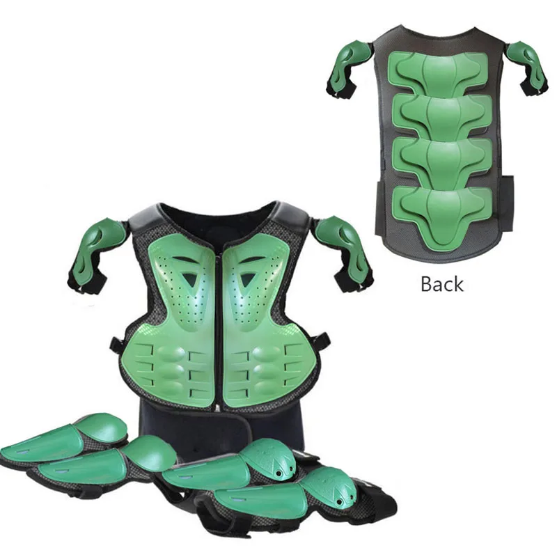 اللون الوردي الأطفال دراجة نارية دراجة نارية درع للجسم بنين بنات التزلج الأسطوانة التزلج بلانس دراجة حماية طفل MTB الإنحدار الوسادة