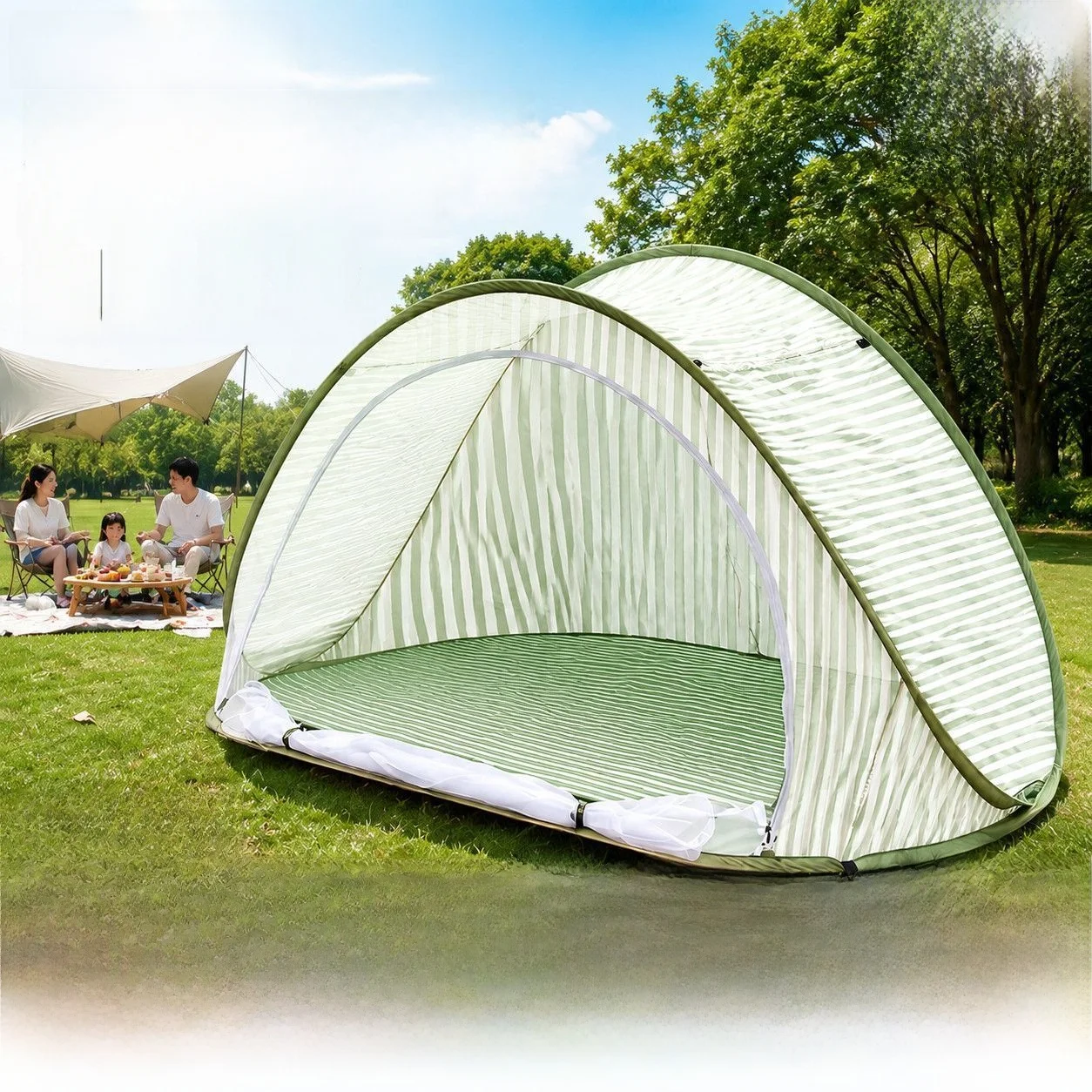 portable-beach-tent-quick-setup-mosquito-proof-camping-shelter-children's-outdoor-travel-accommodation-sun-protection