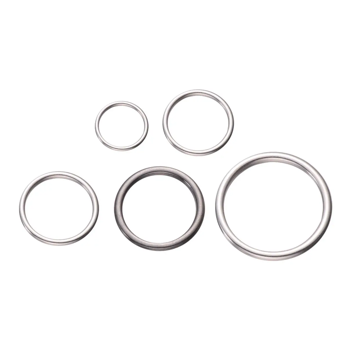 50Pcs Premium Alloy Closed Rings Jewelry Making Kit Round Jump Rings for DIY Earrings Handmade Crafts Gift Set Silver White 5 - view 4