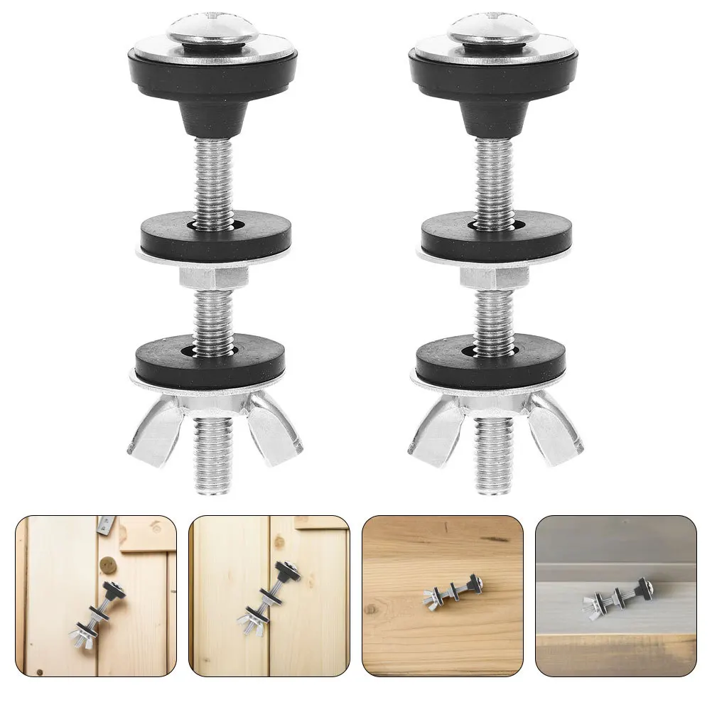 

6Pcs Heavy Duty Toilet Tank Screws 65mm M6 Stainless Steel Split Design Toilet Seat Bolts Fixing Kit Seat Bolt Screw Nut Kit