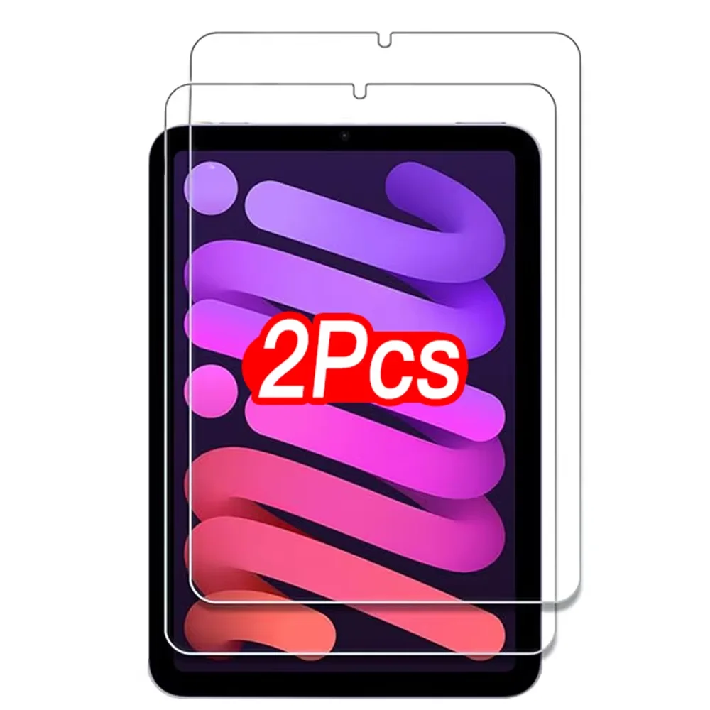 2 Pcs 9H Tempered Glass For iPad Mini 6 8.3 Inch 2021 Clear Screen Protector A2568 Anti Scratch Anti Fingerprint Protective Film