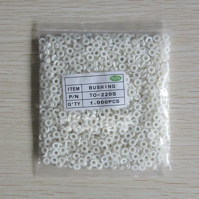 1000 PCS/lot TO-220 Insulation Insulation Grain M3 Screw Insulated Cap High Temperature Crystal Gasket Ring