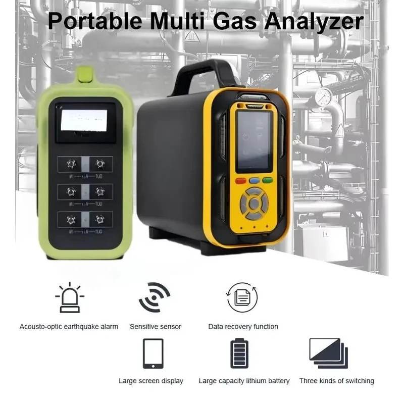 CO2 H2 CH4 N2 Portable Data Logger Function Multi- Analyzer Alarming Device Measurement 24 in 1 Multi Analyzer