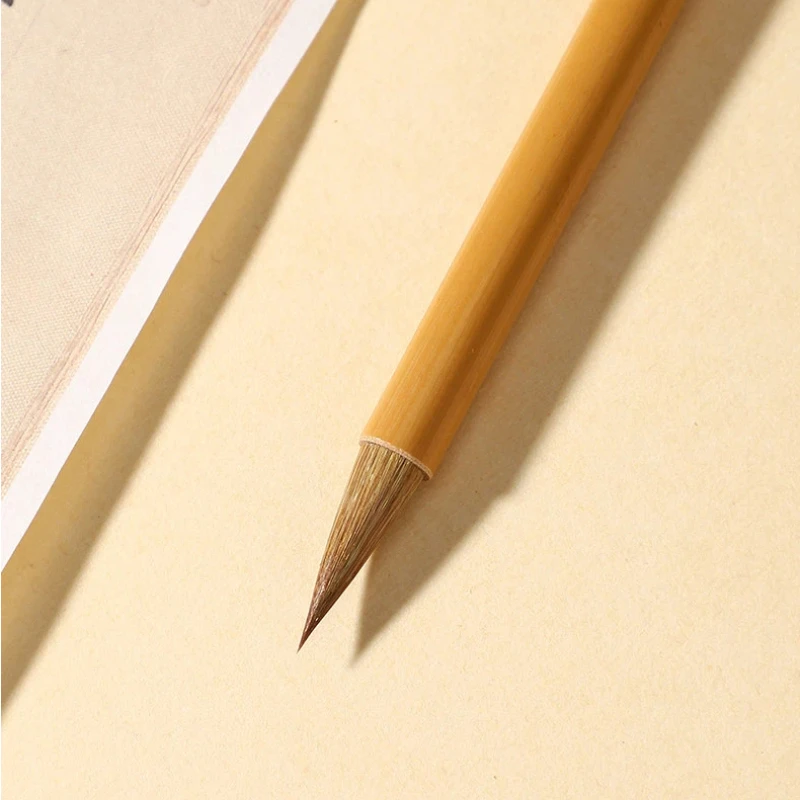 Mixed Hair Small Running Script Calligraphy Writing Brush Chinese Landscape Painting Brush Calligraphy Grading Exam Brush Pen 4