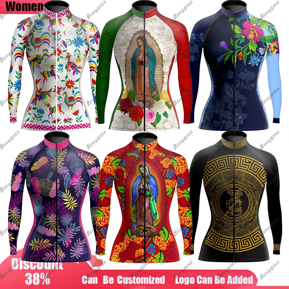 New Women\'s Cycling Jersey MTB Jersey Bicycle Team Cycling Shirt  Long Sleeve Bike Wear Summer Winter Premium Cycle Clothes