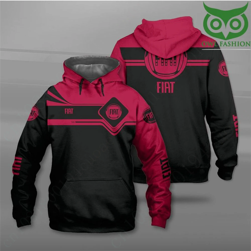 

Fiat Zip Hoodie Unisex Clothing Casual Oversize Hoodies Harajuku Sweatshirt 3D Printing Pullover Anime Hoodies For Men Women