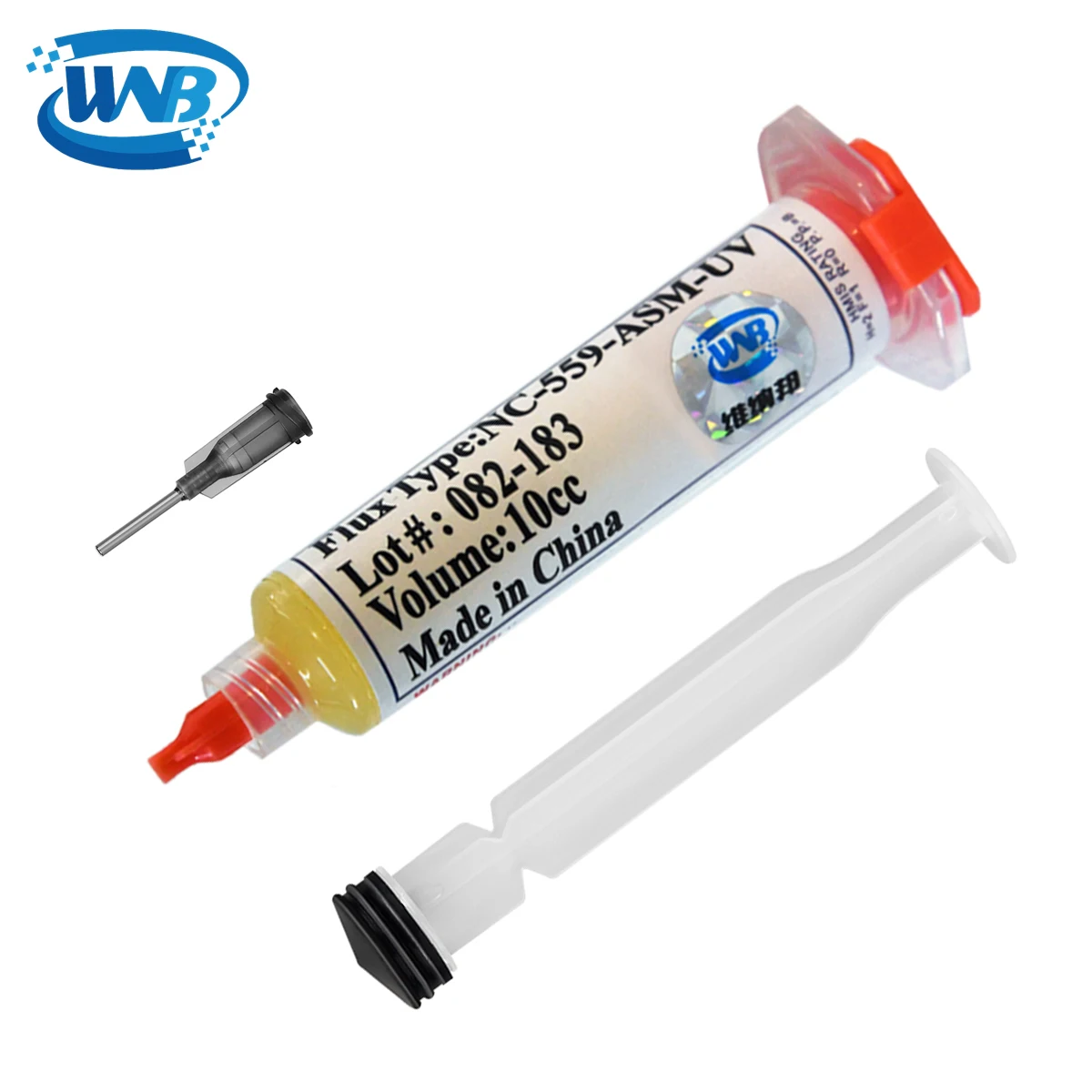 WNB 10cc NC-559-ASM-UV Solder Flux Lead-free No Clean Mild Rosin Flexible Soldering Paste for PCB Board LED BGA Chip Repair