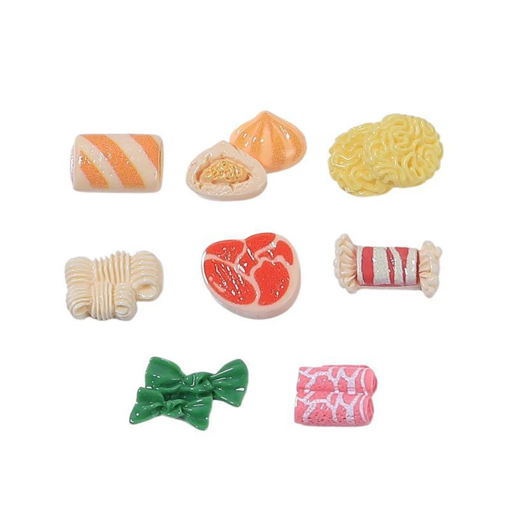 20PCS Mini Hotpot Food Series Miniature Flat Back Resin Cabochons For Hairpin Scrapbooking DIY Home Decor Craft Accessories