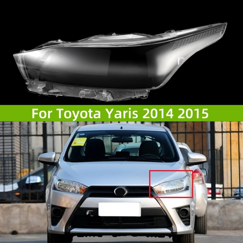 

Аксессуары для украшения автомобиля для Toyota Yaris 2014 2015, передняя крышка фары, замена оригинального объектива