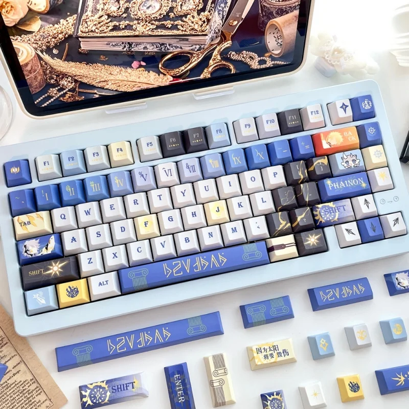 

Клавишные колпачки Phainon PBT с профилем Cherry, с боковой подсветкой, для кастомных механических клавиатур