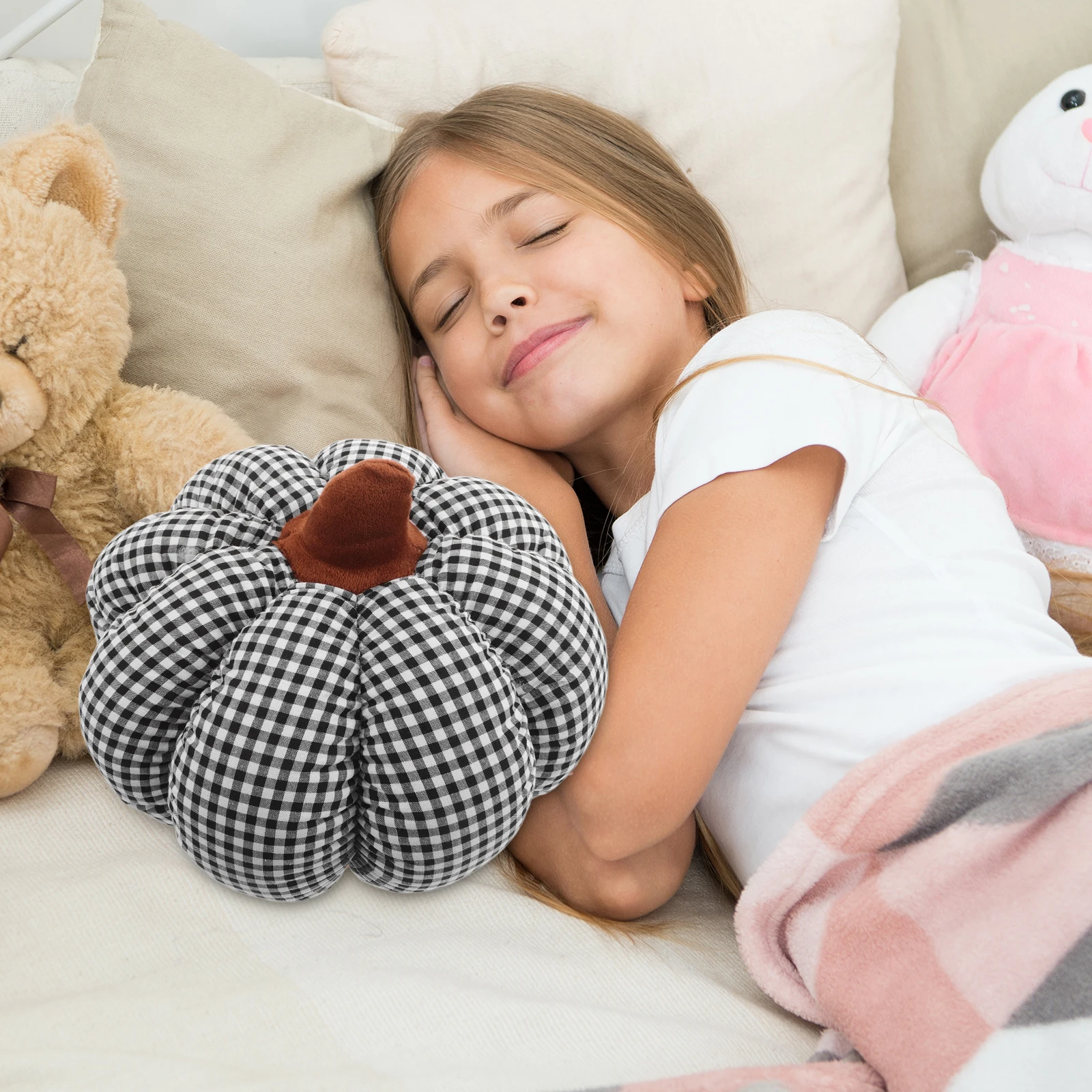 

Throw Pillows for Couch Pumpkin Thanksgiving Christmas Halloween Soft Seasonal Autumn Theme Sofa Black Cushion