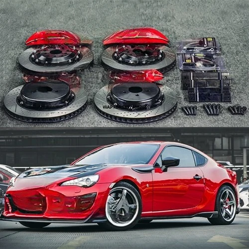 

P60ES Front Big Brake Kit 6 Piston Caliper with 355*32 mm Rotor BBK Auto Brake System for 86/GT86 2019 Year 18 Inch Rim