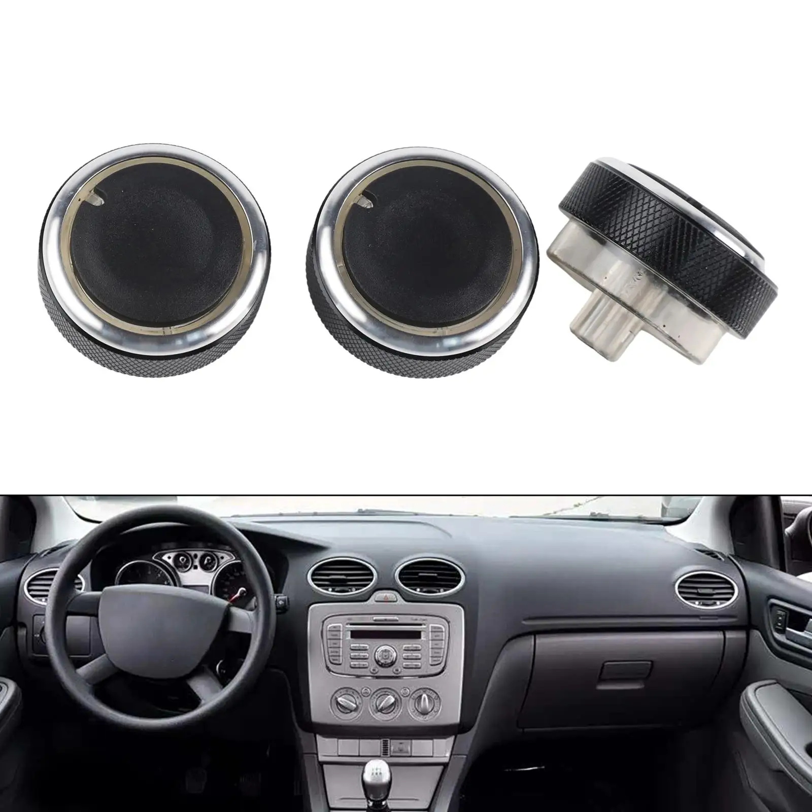 For Ford Focus MKFor 2 For MK3 Air Conditioner Knob Set for Heat Cool Mode Selection on Manual Climate Control Panel