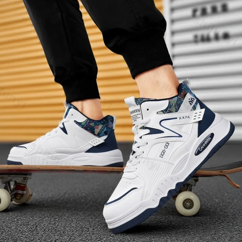 أحذية رجالية مجلس 2025 جديد الخريف الشتاء موضة مريحة عبر تعادل منصة أحذية رياضية في الهواء الطلق عدم الانزلاق خمر حذاء كاجوال #1