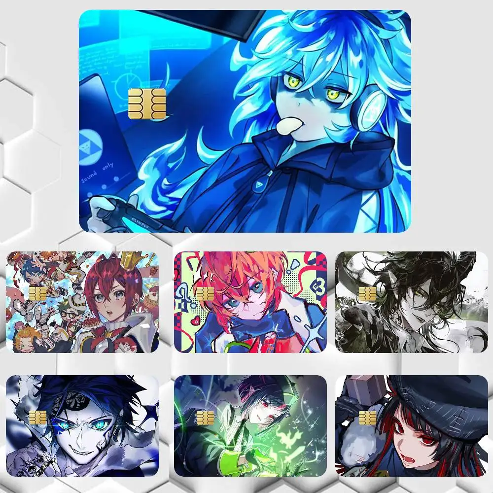 Twisted Wonderland Game  Sticker Film Tape Skin for Credit Card Debit Card Cartoon Waterproof Stickers