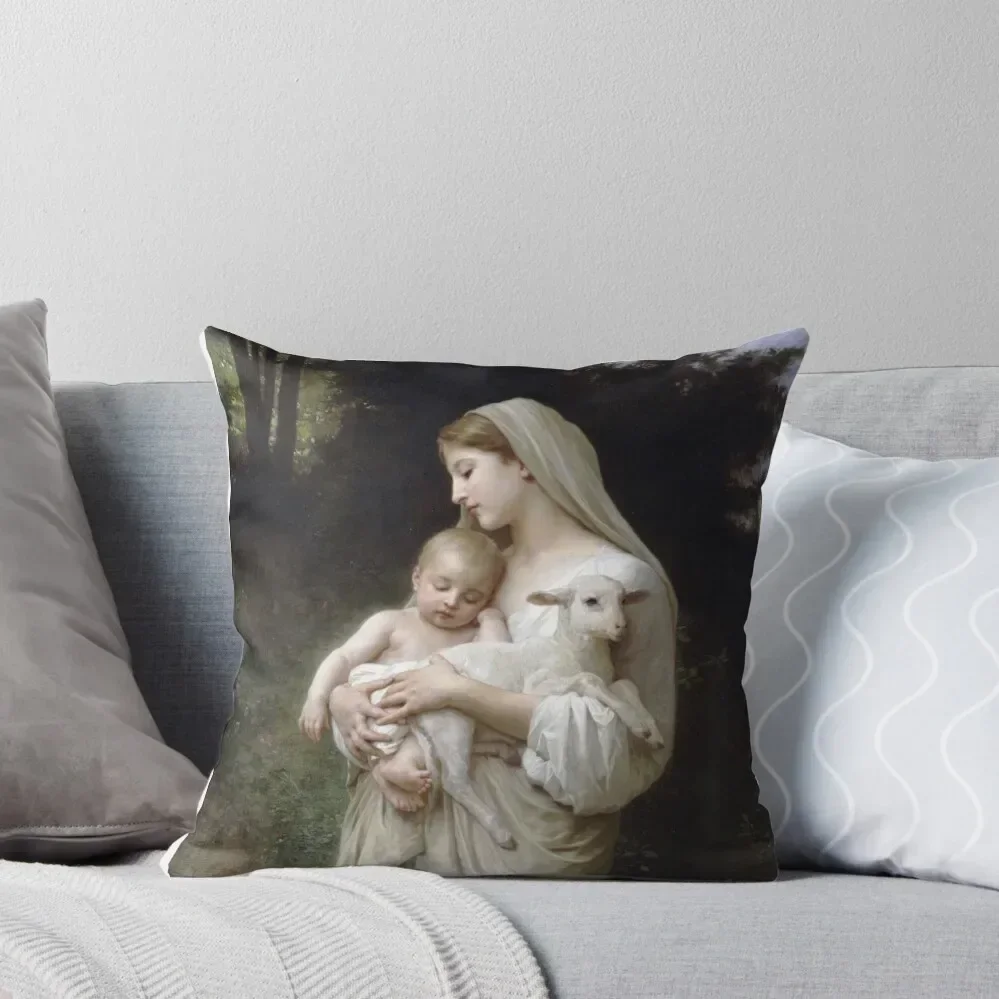 

Innocence by William Bouguereau Throw Pillow New year autumn pillowcase Decorative Cushion Cover Sitting Cushion pillow