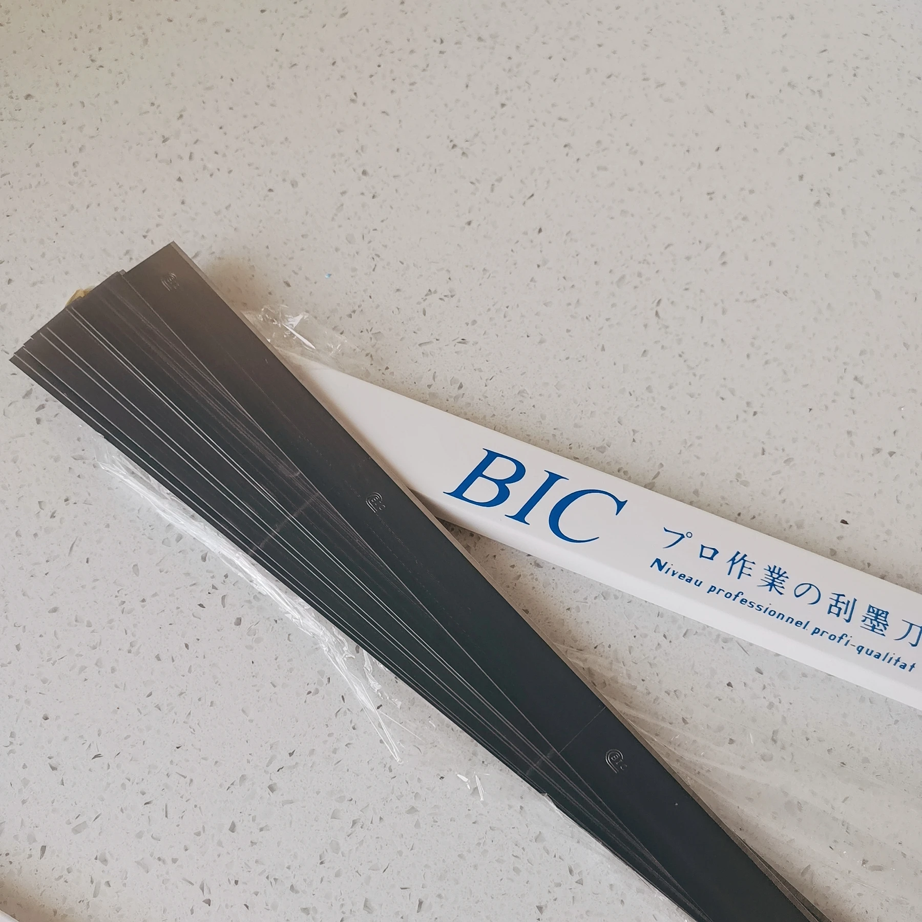 10 Pieces / Set BIC 18.5x360x10 Pad Printing Blade Steel Plate Scraper Primeprin Professionnel Made In Japan