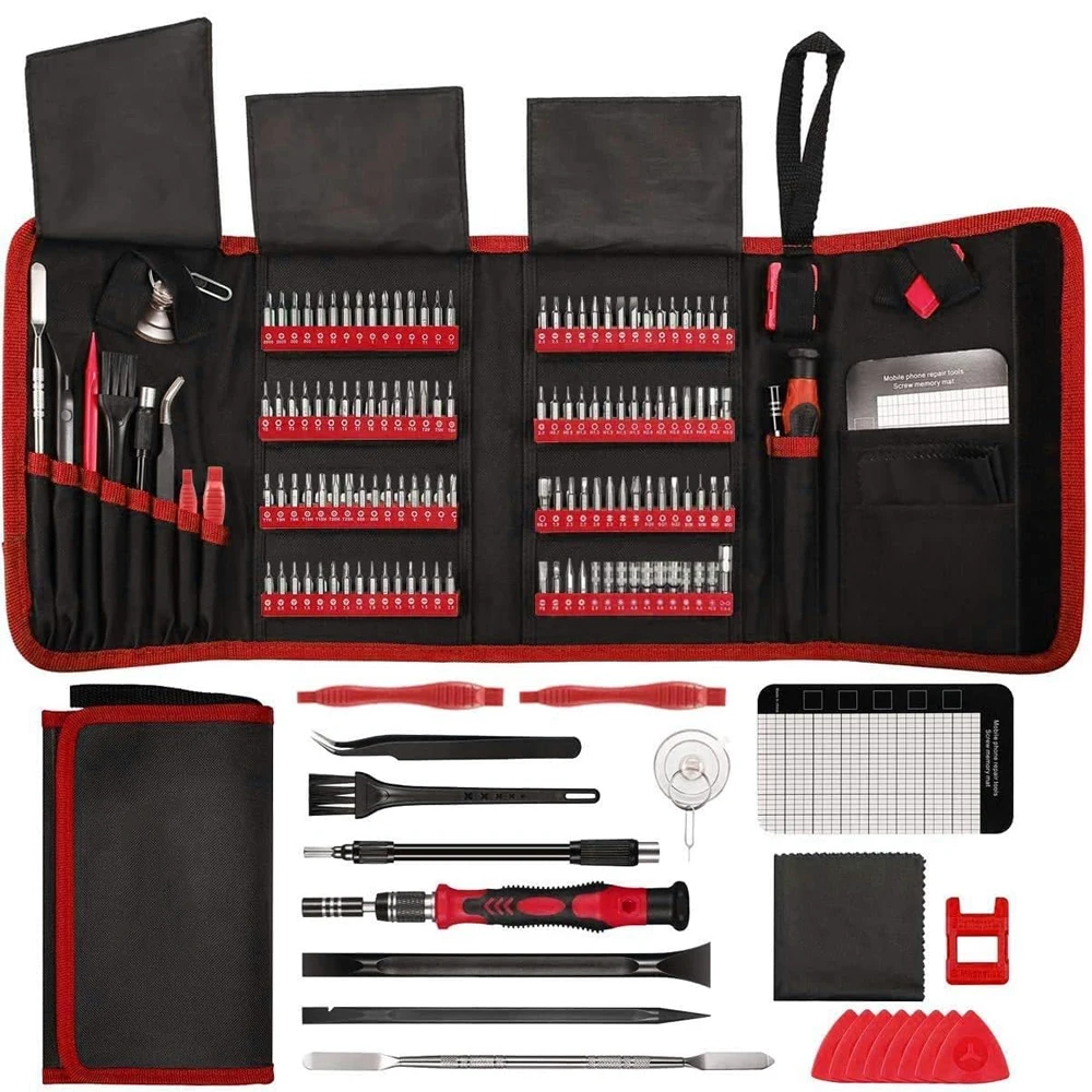 Zestaw wkrętaków precyzyjnych 142 w 1 z 120 bitami magnetycznymi Profesjonalny zestaw narzędzi naprawczych do iPhone'a MacBook Laptop Tablet PS4