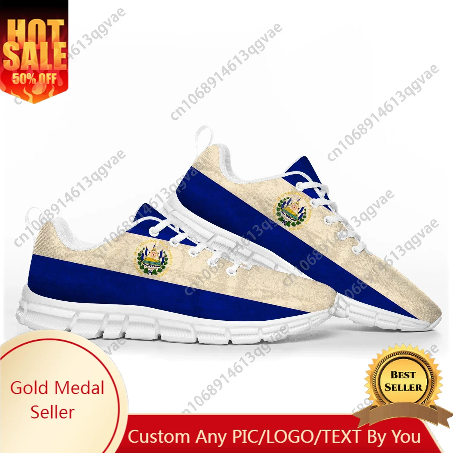 El Salvador Flag Sports Shoes Mens Womens Teenager Sneakers El Salvador Casual Custom High Quality Couple Shoes