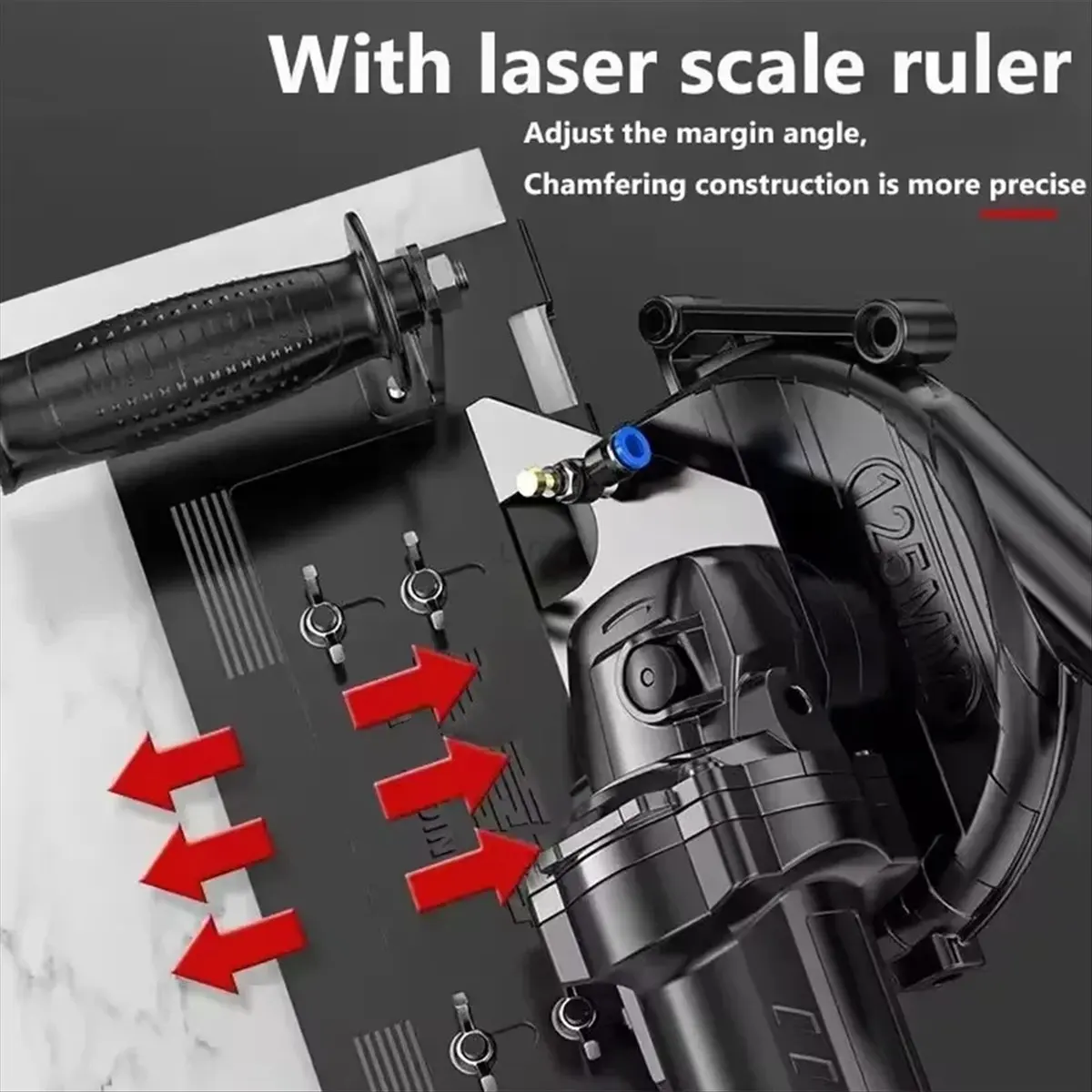 

(AIMA) Angle Grinder Cutting Tiles Stand 100-125type Attachment Stone Trimming Bracket Support Tools, Set B