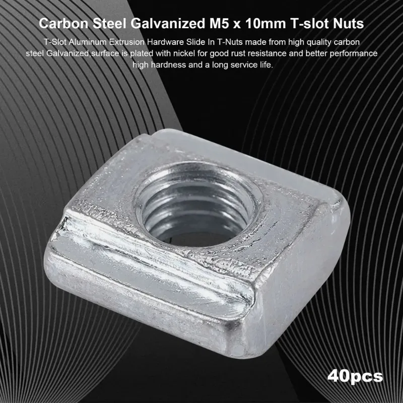 Aluminum Profile Connector Set, 20Pcs Corner Bracket,40Pcs M5 X 10Mm T-Slot Nuts, 40Pcs M5x10mm Hex Socket Cap