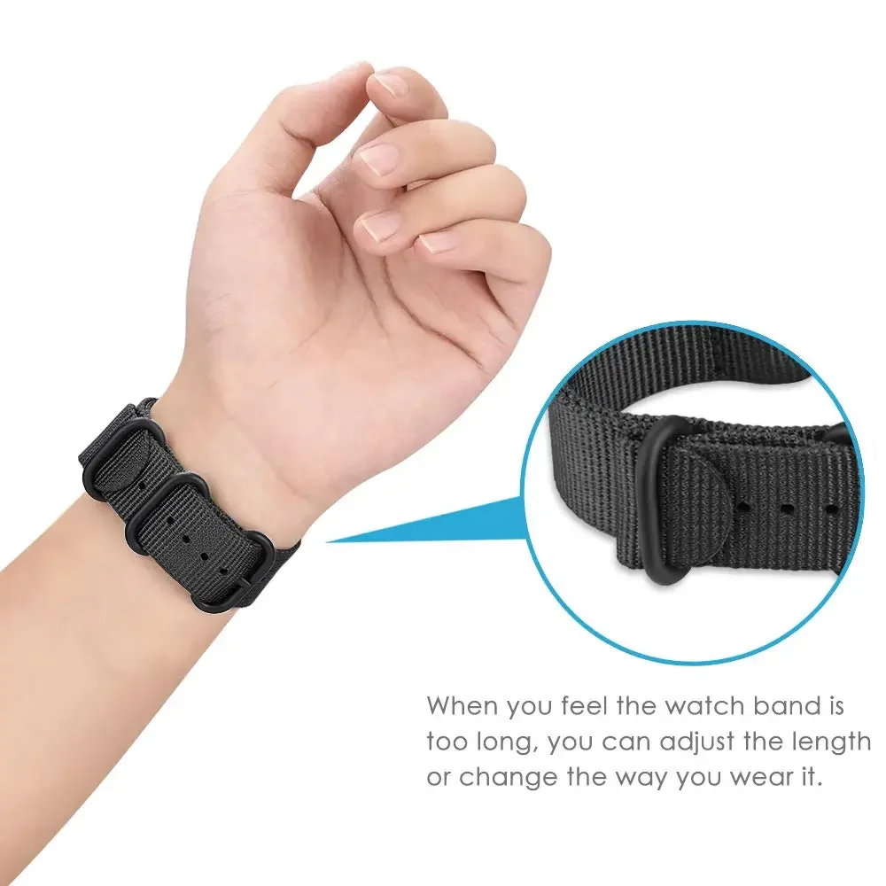 Dây đeo Woven Nylon lực Thể Thao Ban Nhạc Dành Cho Samsung Galaxy Samsung Galaxy Gear S3 S2 Cổ Điển Ban Nhạc Amazfit 18mm 24mm 22mm 20mm Vải ban nhạc