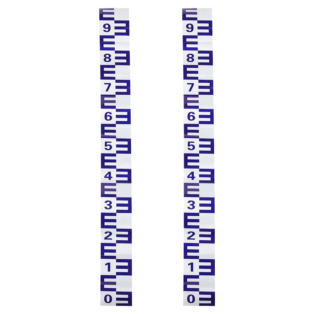 2pcs Water Reflective Scale Tool Observation Adhesive Tape Film Depth Water Level Sticker Indicator Measurement