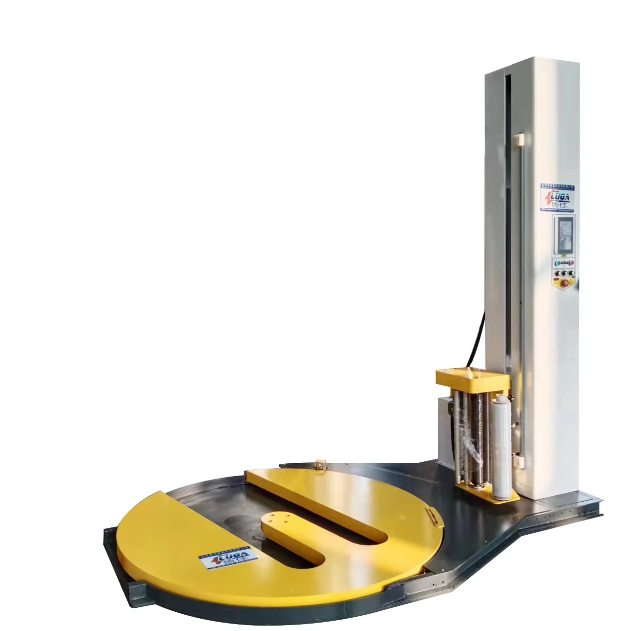 M Electric Automatic Skid/Pallet Stretch Wrapper Wrapping Machine for Beverage Textiles Commodity Industries Scale Pallet