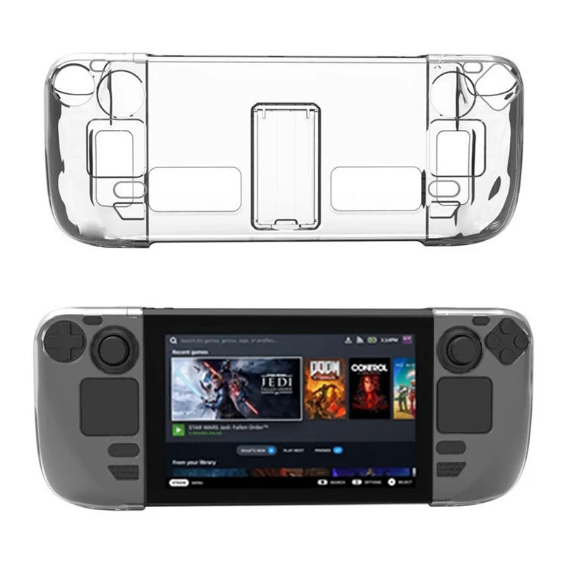 Crystal Protective Case Hard Shell Anti-Scratch Cover for Steam Deck Game Console Accessories Transparent Case