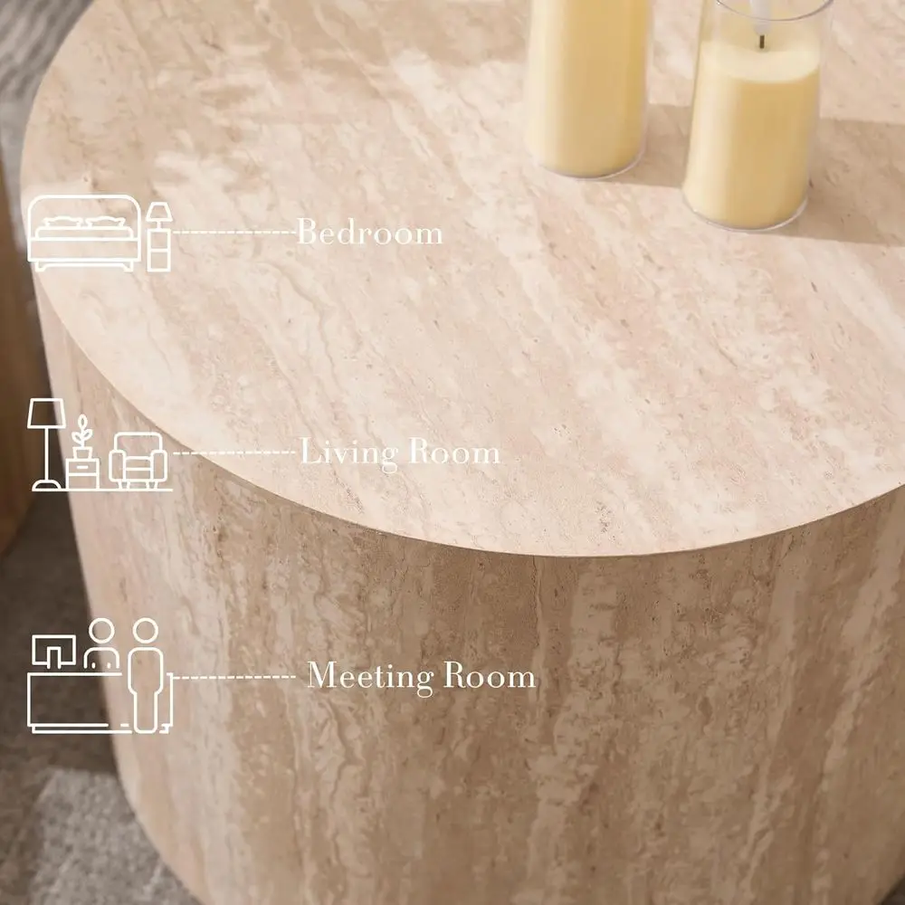 ชุดโต๊ะกาแฟซ้อนกันได้ 2 ตัว ทำจากไม้ สำหรับห้องนั่งเล่นและโต๊ะข้างสำนักงาน พร้อมใช้งาน ไม่ต้องประกอบ