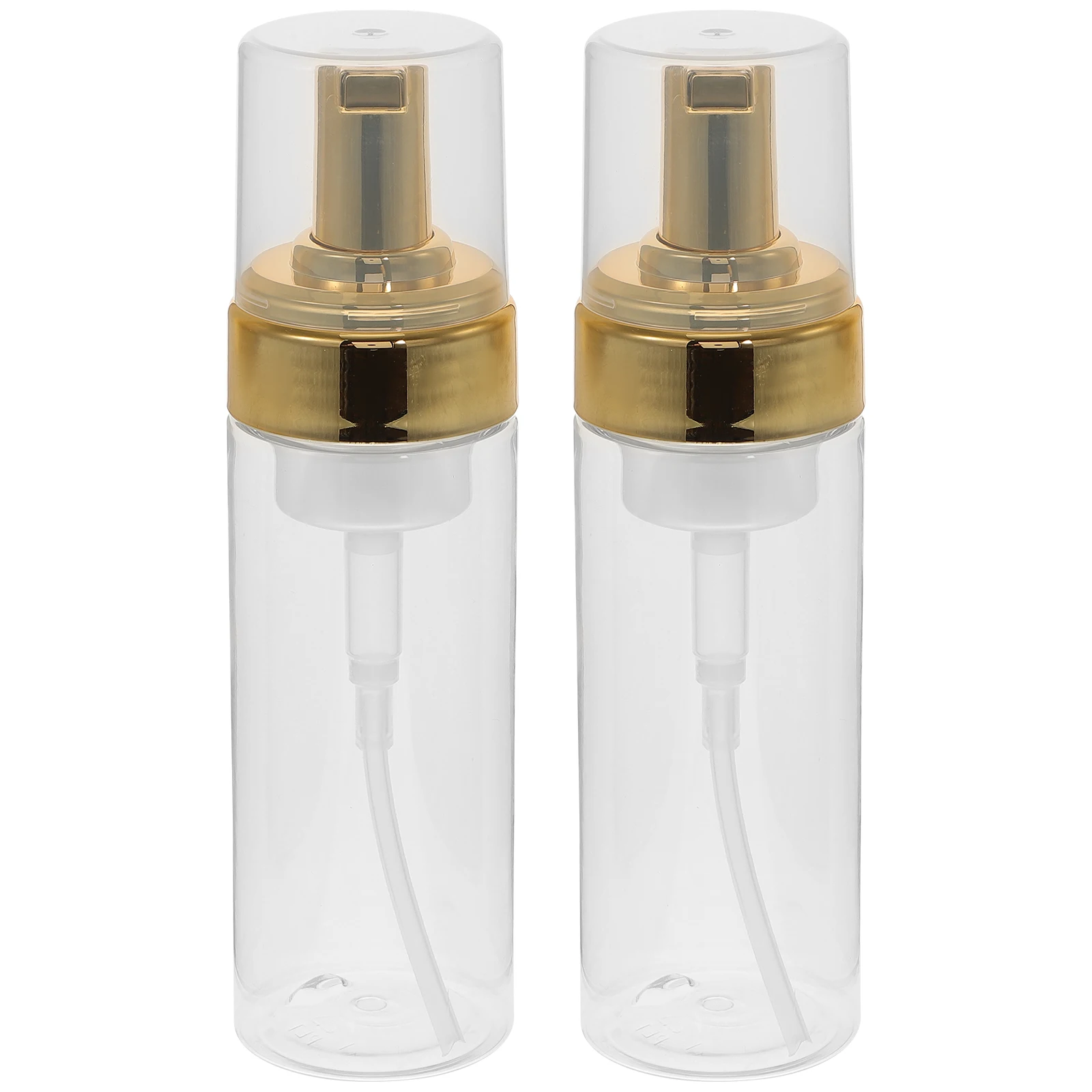 

2Pcs Frosted Cosmetics Pump Bottles Reusable Airtight Dispenser for Travel Facial Cleanser Storage Convenient Portable