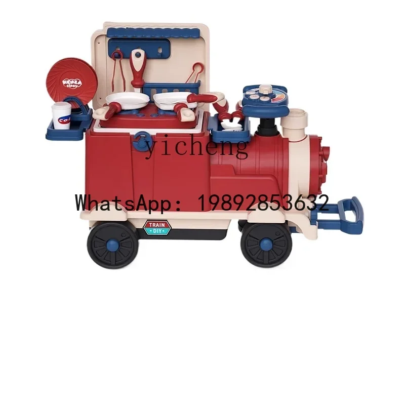 ABC 어린이날 놀이집 3-6세용 기차 미니 주방 세트