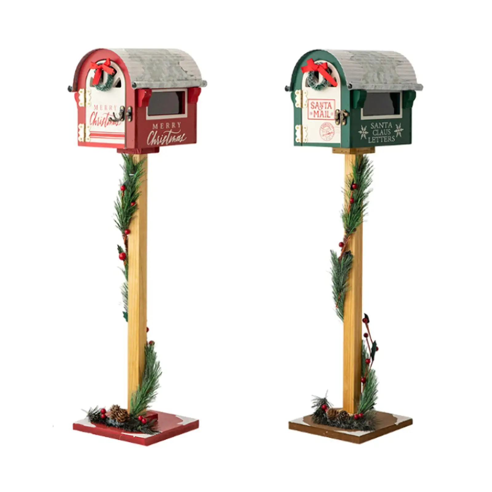 Christmas Decoration Mailbox Decorative Mail Box for Store Front Door Hotel