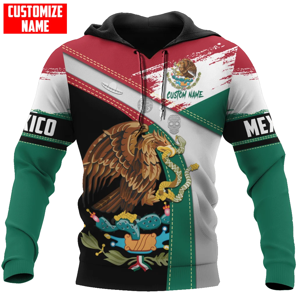 

Personalized Mexico Aztec Flag 3D All Over Printed Fashion Men's hoodies Unisex zipper pullover Casual Jacket Tracksuits TDD145