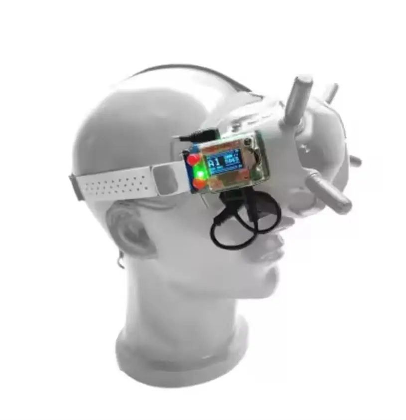 Óculos fpv vrx 5.8g 3.0 plus simulação durável fácil rx protetor de alumínio caso capa vrx módulo montagem titular para dji óculos