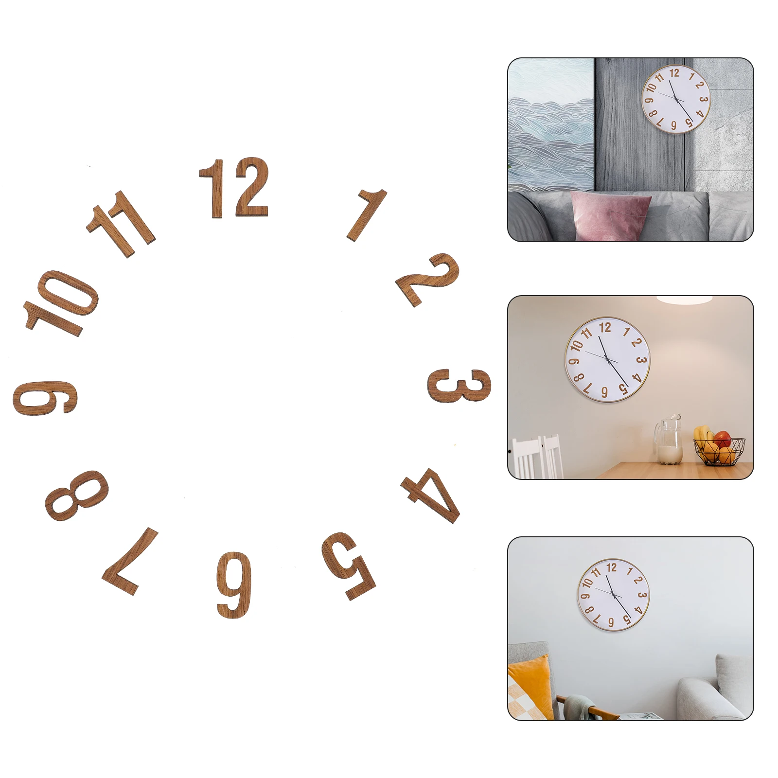

12pcs Hanging Numerals Arabic Number Numbers For Wall Parts Replacement Clock Numbers For Clock Making Accessories