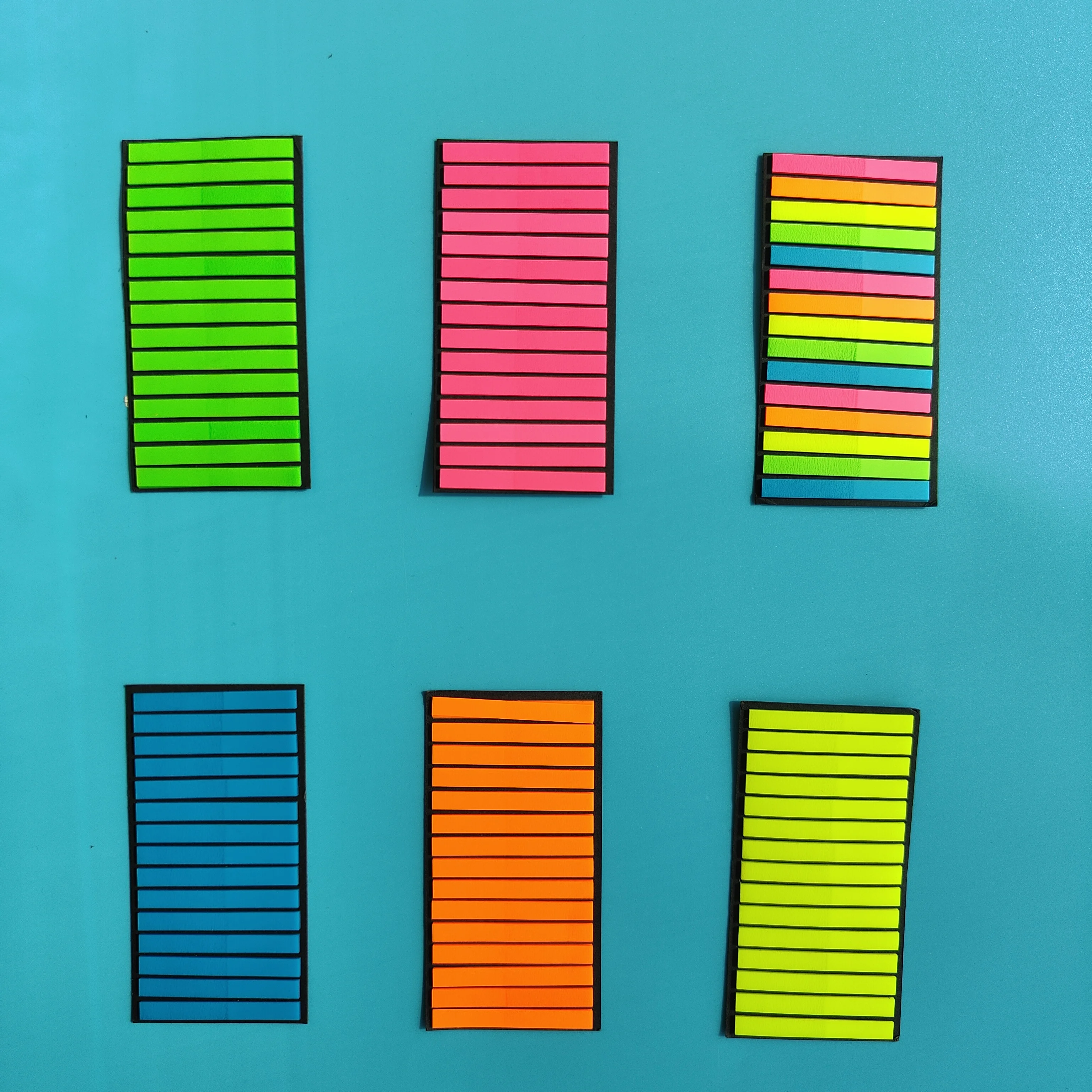 6Packs/Set  Transparent Sticky Notes Self-Adhesive BookMarkers Annotation Reading Book Clear Tab Kawaii Cute Stationery