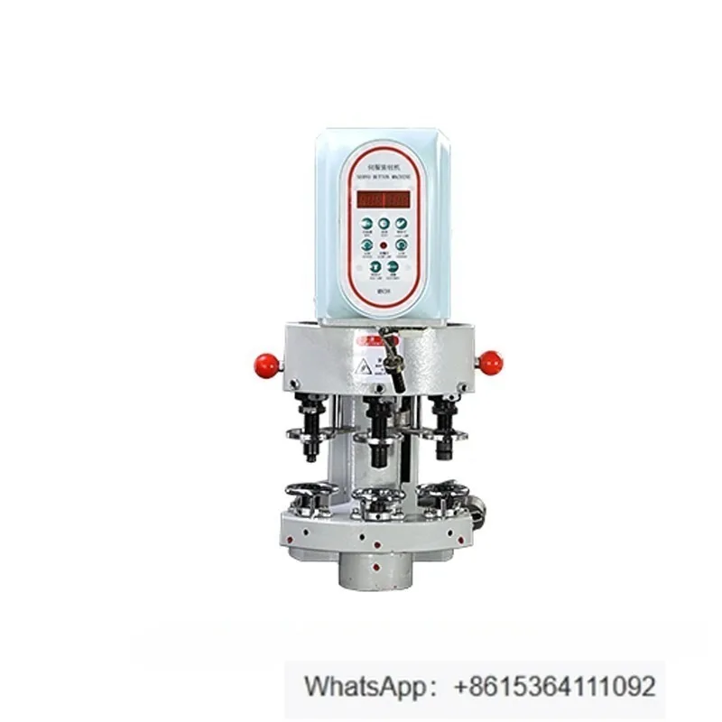 Pneumatic Fully Automatic Eyelet and Large White Snap Fastener Machine