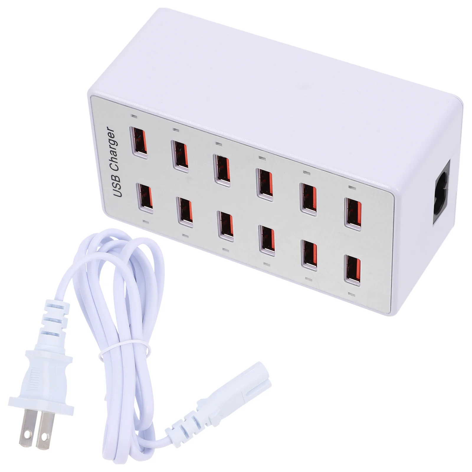 

12-Port Desktop Multi-Port USB Station Fast Charging Hub Intelligent Current Distribution for Multiple Devices USB