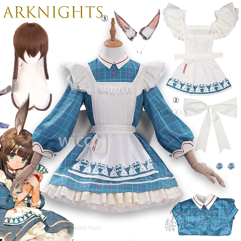 

Arknights Amiya Косплей Костюм Банни Девушка Аниме Платье Набор Игровой Персонаж Наряд Хэллоуин Полный Комплект Игра Студенческая Ролевая Вечеринка