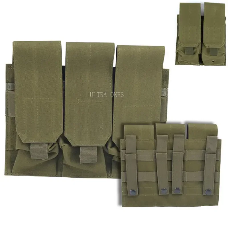 

Tactical Triple Magazine Pouches Shooting Hunting Double Mag Bag Paintball Molle Pouch for M4 M16 5.56 .223 AK 7.62 AR15