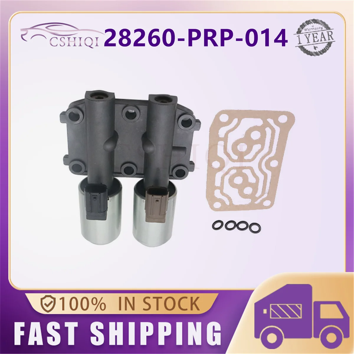 28260-PRP-014 Auto Trans Transmission Dual Linear Solenoid For Honda Accord CR-V Element Honda Accord 4Cyl 2002-2010 Auto Parts