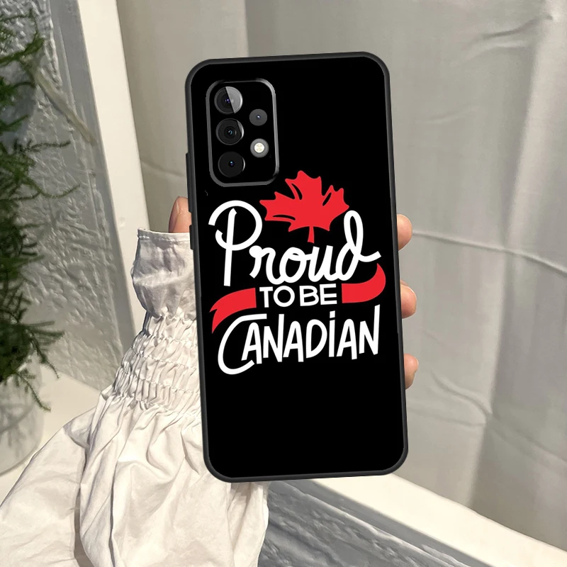 Canada Canadian Flag Case per Samsung Galaxy A54 A34 A52 A21S A12 A22 A32 A14 A13 A23 A33 A53 A73 A51 A71 Cover